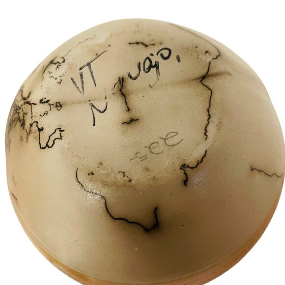 Handcrafted Navajo Pottery Vase Signed VT 4.5" Colorful Southwestern Decor VT Nu - Picture 2 of 8